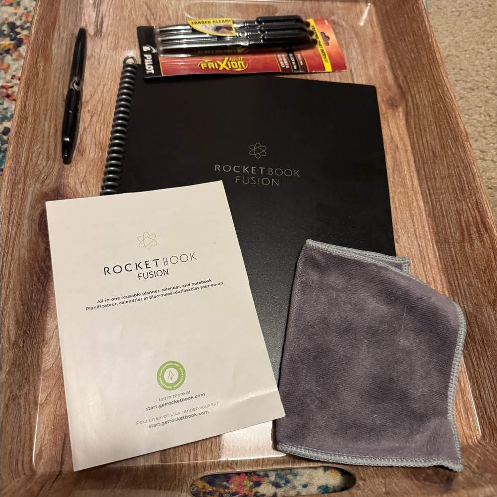 Rocketbook Fusion Smart Reusable Notebook - Black
